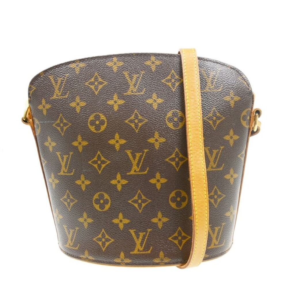 Louis Vuitton Drouot Monogram Canvas Brown Canvas Handbag